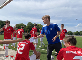 Halbzeitansprache von Coach Leon Thürkow