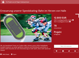 99 Funken - ein crowdfunding-Projekt der Saalesparkasse