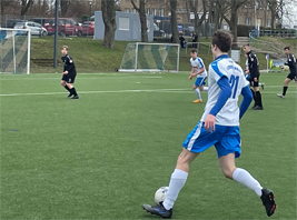 Moritz Makosch im Vorwärtsgang gegen den SC Bernburg