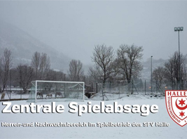 Spielabsage auf Stadtebene (Foto: SFV Halle)