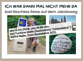 Veranstaltungshinweis "Ich war dann mal nicht mehr da" am 11.April